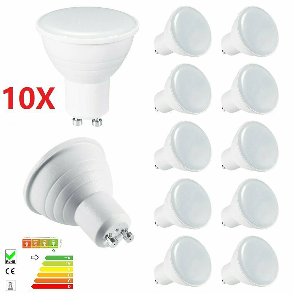 1/5/10PCS GU10 6W 220V LED Bulbs Lamps Cool Warm White Down Light Energy Saving - Image 2 of 4