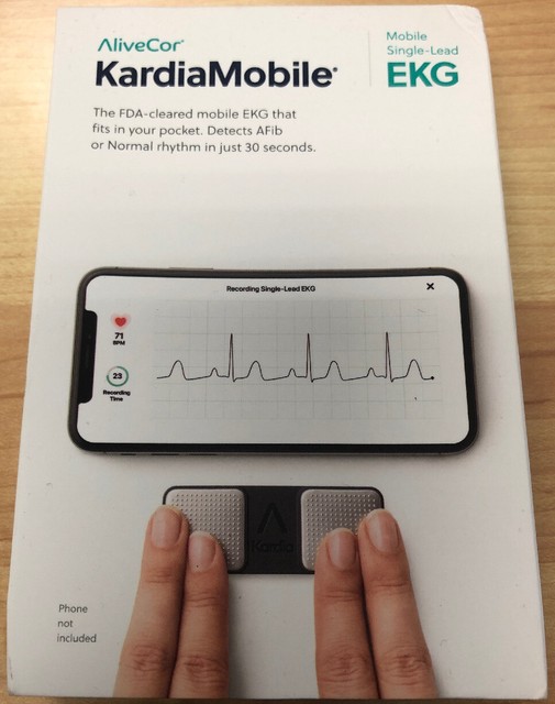 AliveCor Kardia Mobile SingleLead EKG RealTime Detection in 30