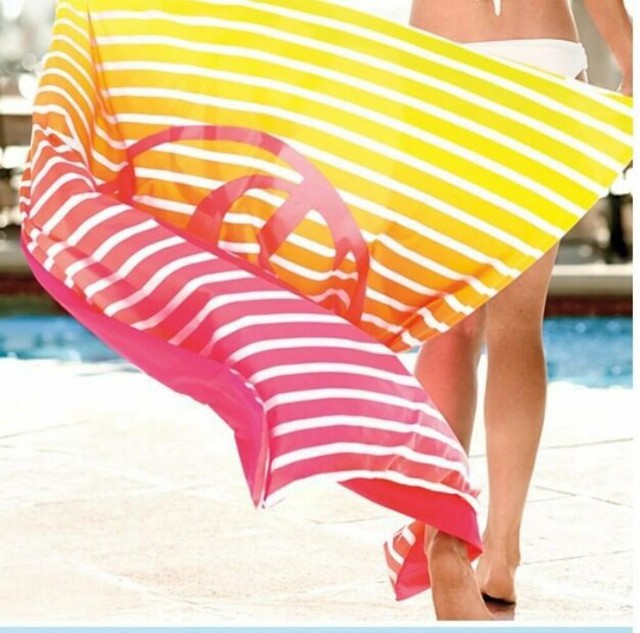 VICTORIA'S SECRET BEACH TOWEL Pink 51" X 56" Limited