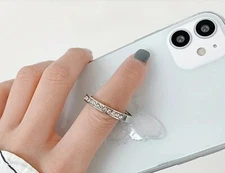 Transparent Clear Butterfly Phone Ring Grips Holder, Finger Ring Stand for Ce...