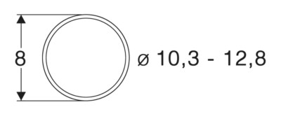 ROCO 40069 10pcs DC Wheel Grip Rings Diameter 10.3-12.8mm