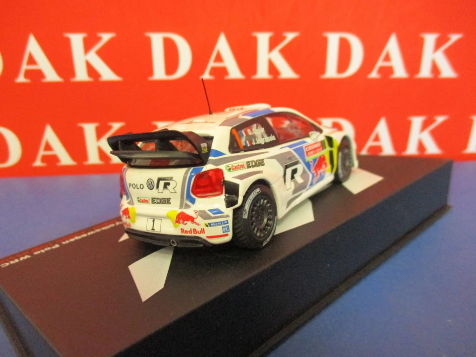 Die cast 1/43 Modellino Auto Volkswagen Polo R WRC Rally Monte Carlo 2014 Ogier - Immagine 3 di 4