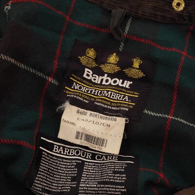Barbour Vintage Men's A400 NORTHUMBRIA Green Waxed Coat