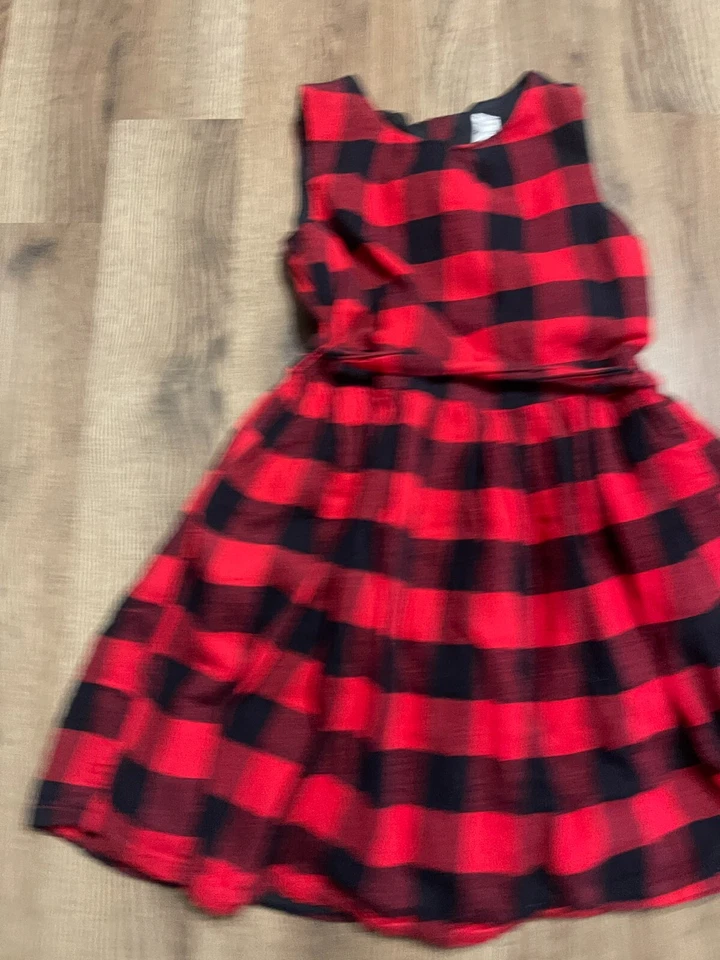 Carter's 连衣裙,女孩 6 码,黑色红色,布法罗,无袖 — 第 4/4 张图片