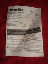 Homelite Brand 26cc Stringer Trimmers UT32605 & UT32655 Operator's Manual