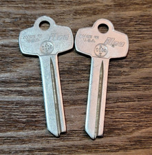 Pair of VTG ILCO A114E Keys Made in USA 2-1/4" Length - BLANKS