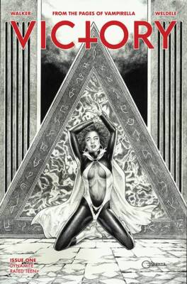 VICTORY #1 VIGONTE 1:10 B&W VARIANT NM VAMPIRELLA LILITH SEXY BLACK GODDESS