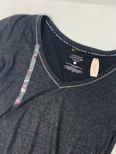 NWT Victoria  s Secret Women  s BlackShort Sleeve Pajama Shirt Sz Small S3