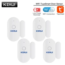 4PACK KERUI Home WiFi tuya Control Alarm System Wireless Door/Window Sensors