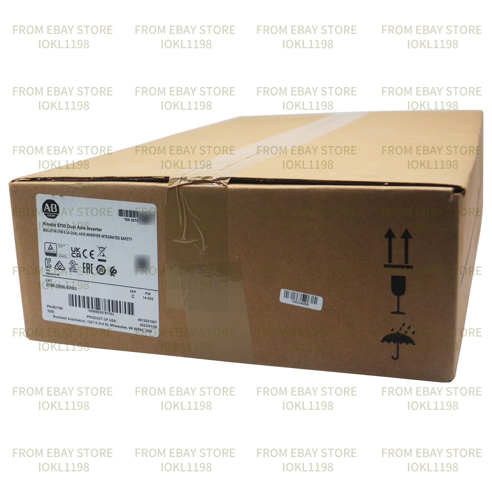 New Sealed Allen Bradley 2198-D006-ERS3 Kinetix 5700 Dual Axis Inverter