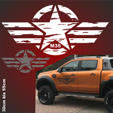 2Aufkleber 57cm US Army Sterne Koffer Sterne Auto  Motorrad USA Army 4x4 M35 US
