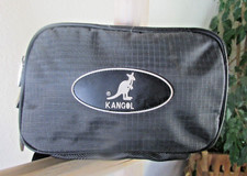 NEW KANGOL GRAY NYLON CANVAS BLACK TRIM ZIP T...