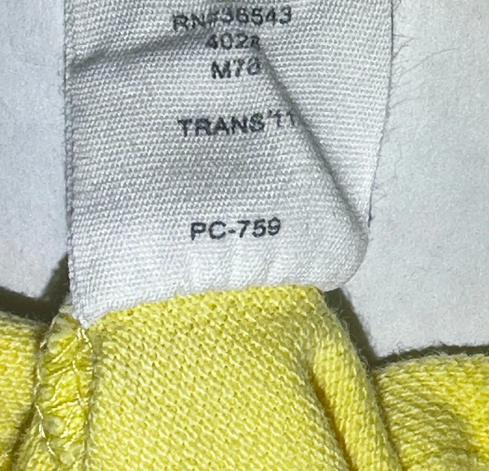 Camisa social masculina grande coleção Heritage By Bass amarela polo com botões - Imagem 4 de 4