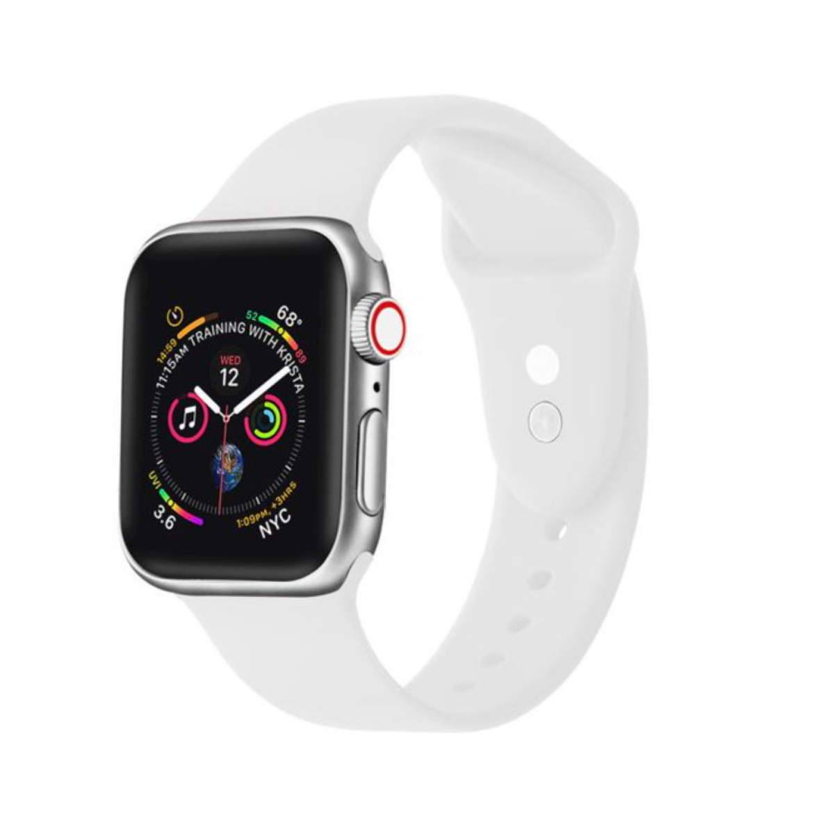 Posh Tech Apple Watch Silicone Band with Pins for iWatch Series 1,2,3,4,5