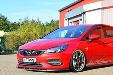 CUP Frontspoilerlippe ABS Opel Astra K, Sports Tourer Schwarz Glanz
