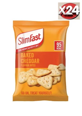 SLIM FAST SlimFast Snack Bag Cheddar Bites 22g Total x 24 Bags