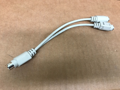 Parts Paradise PS/2 Y-Splitter Cable - Mouse & Keyboard Adapter (1/2 Ft, Black) - View #3