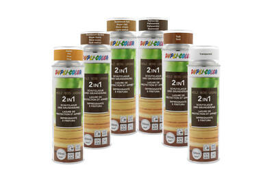 Dupli-Color 500ml 2in1 Sprühlasur Holzlasurspray Lasur Spraydose -Farbe wählbar-