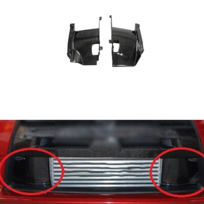 Dry Carbon Fiber Front Side Grille Grill Trim For Mitsubishi Evolution 2007-2017