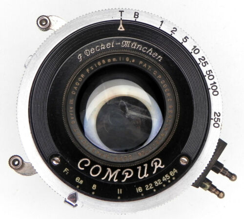 Goerz Dopp-Anastigmat Serie III 168mm f6.8 Dagor Compur shutter #211726 - Afbeelding 1 van 12