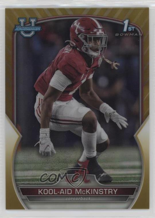 2022 Bowman University Chrome Gold Refractor 39/50 Kool-Aid McKinstry #14
