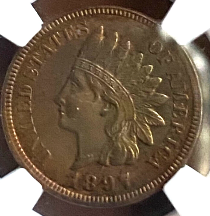 1897   INDIAN HEAD CENT   NGC PF62BN    PROOF - Image 2 of 4
