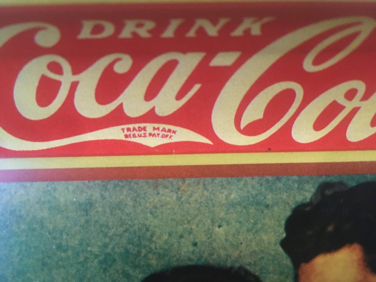 Coca-Cola ヴィンテージ　パプミラー　フレーム付き　50×35センチ s-l400.jpg
