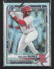 2021 Bowman Chrome #BCP-226 Malcom Nunez Prospects Mojo Refractor Cardinals (S)
