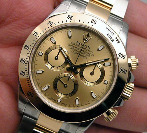 Orient virksomhed bomuld Rolex Daytona 116503 Two Tone Steel &amp; Yellow Gold Champagne Dial 40mm  Watch | eBay