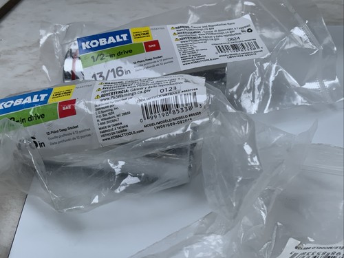 KOBALTO 337755, 13/16 pulgadas Enchufe SAE de 12 pt profundo de 1/2 unidad - raya roja - embalaje de tienda - Imagen 2 de 6