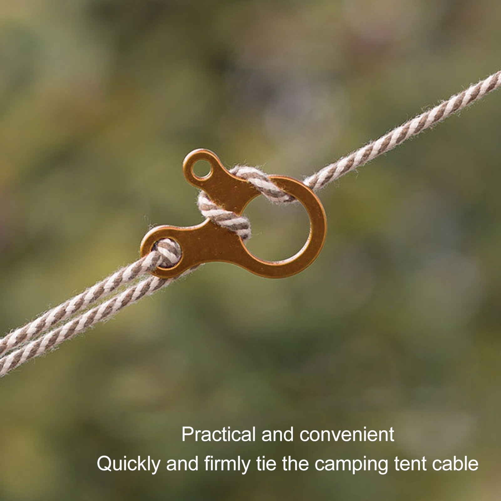 3 Holes Rope Tensioner Guy Line Cord Tightening Adjusters For Tent Camping Hikin