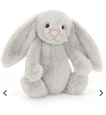 Jellycat Bashful Grey Bunny Medium 12 Plush Soft Toy NWT Stuffed Animal Gift