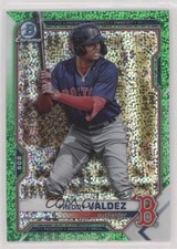 2021 Bowman Draft Chrome Green Sparkle Refractor 23/99 Freddy Valdez #BDC-96 g1z