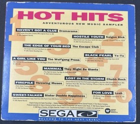 Sega CD Rock Paintings / Hot Hits Music Sampler Double Disc Set w/ Case 1992 VGC