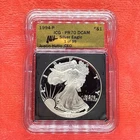 1994P PROOF SILVER EAGLE ICG PR70 DCAM AUSTIN HUTTO SIGNED GOLD LABEL 1 Of 99