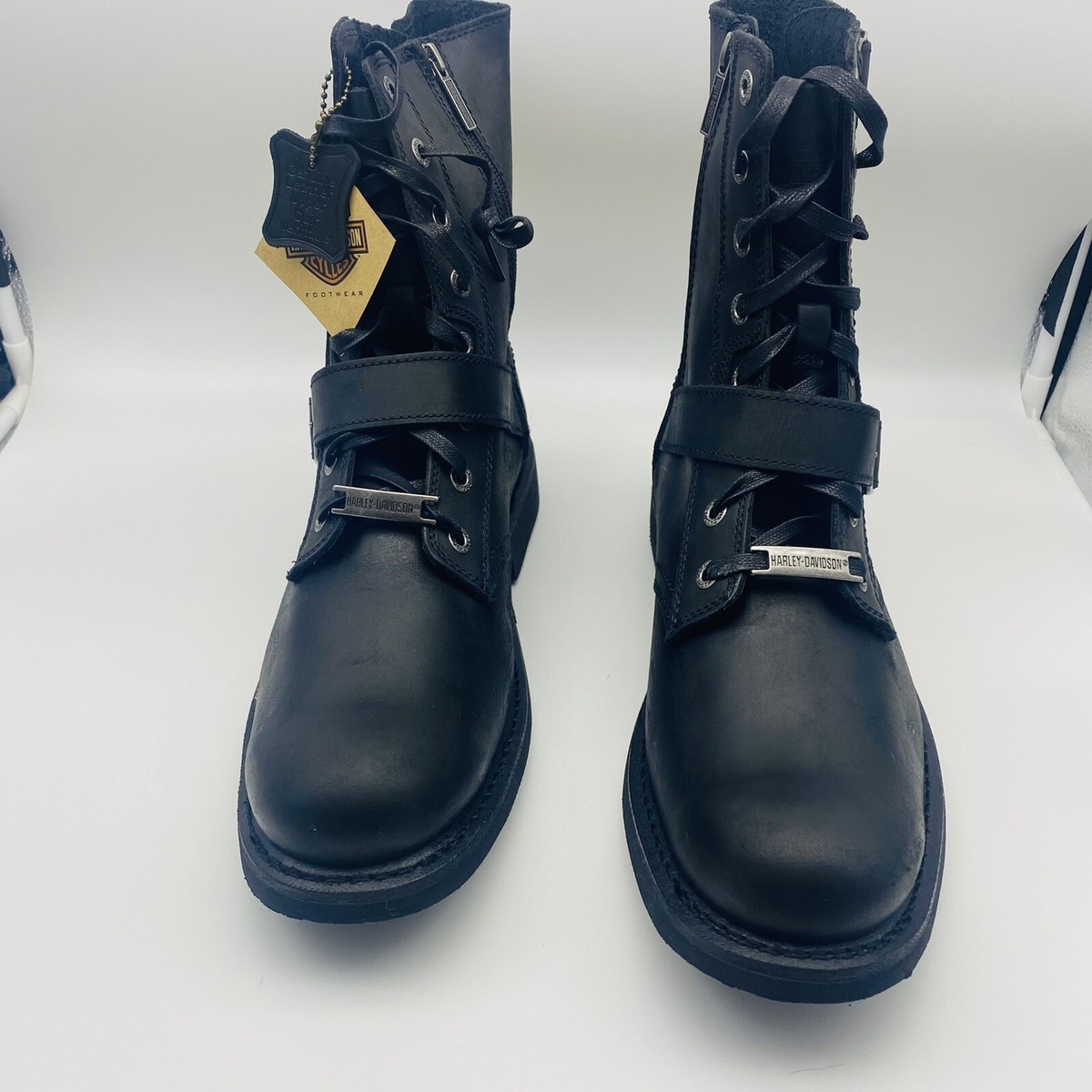 Harley-Davidson Men's Ranger Black Leather Motorcycle Biker Boots