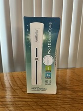 Hairmax Pro 12 Hair Growth LaserComb Used Rechargable Blue Stripe Loss Thinning