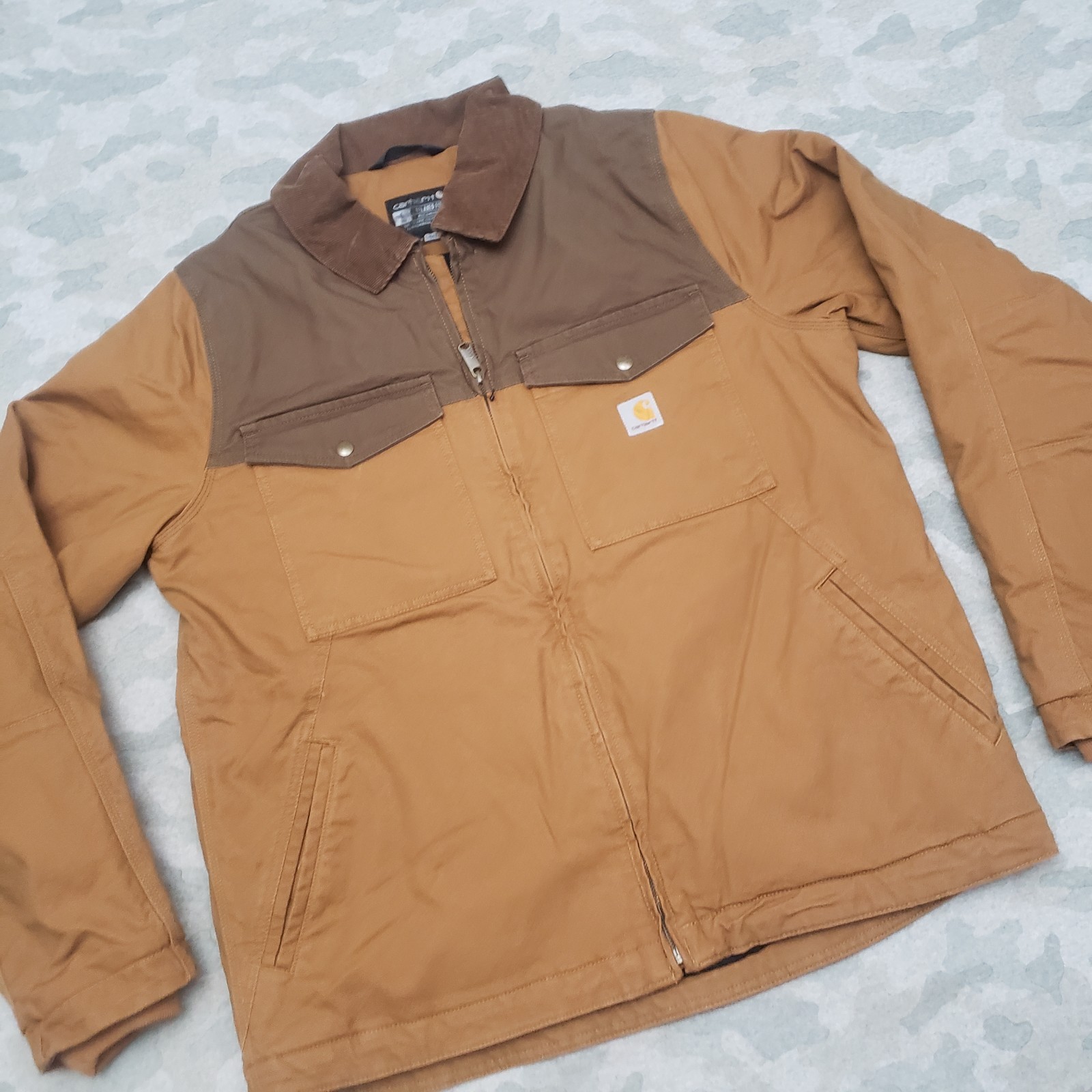 Carhartt Jacket Mens L Tall Bown Montana Relaxed Fit Duck Full Zip Insulated thumbnail 2