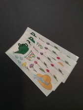 Creative Memories Lot of Ten Studio Stickers 2" x 5" Spring Planting