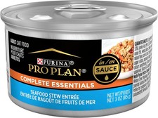 Purina Pro Plan Gravy Wet Cat Food, Complete Essentials Seafood Stew Entree in S