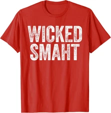 Wicked Smaht Boston Massachusetts Vintage Colors Gift Unisex T-Shirt