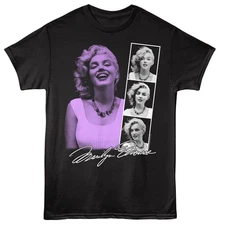 Marilyn Monroe Photo Strip Black Icon Shirt