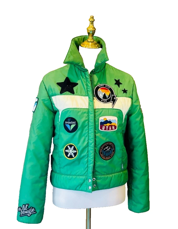 Vintage Ski Utah Jacket With Patches Small/ Med Park City Snowbird - Image 3 of 4