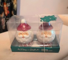 TK Maxx Homesense christmas Salt And Pepper Shakers gift red green white santa