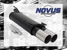 NOVUS Sportauspuff Gruppe N ESD 2x 90mm RL-Design für Opel Astra F Fließheck