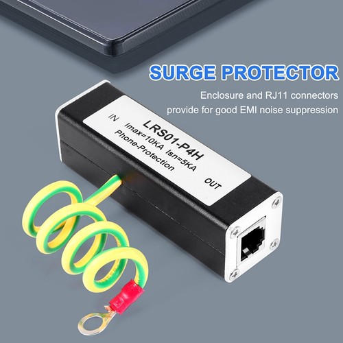 Telefon Fax ÜBerspannung Schutz Thunder Arrestor RJ11 Kl01-P4H Schwarz RJ111047 - Afbeelding 6 van 7