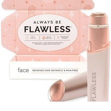 Rose Gold Electric Facial Hair Remover with LED Light for Effortless Precision