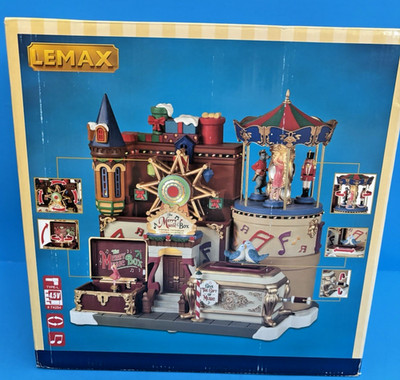 Lemax Merry Music Box Animated /Sound Holiday Village Winter Carnival (35021) #8
