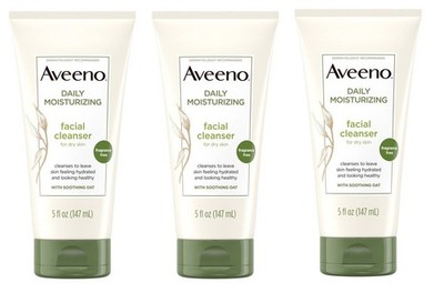 BL Aveeno Facial Cleanser Daily Moisturizing 5oz X 3 Packs
