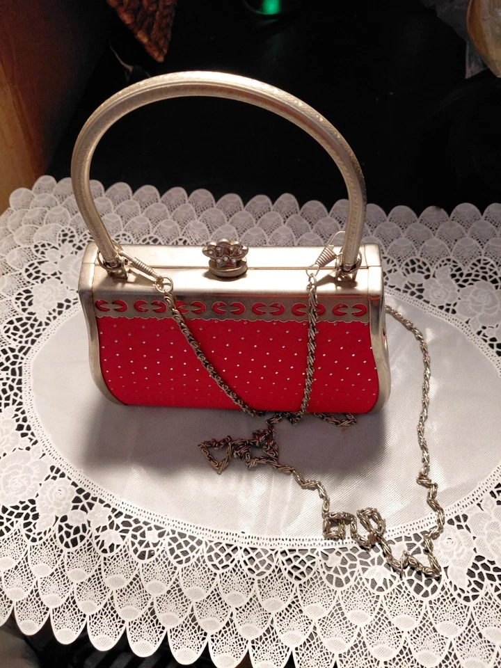 Bolso acolchado rosa plata con herrajes de plata sin marca Foto 4 de 4